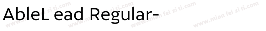 AbleL ead Regular字体转换